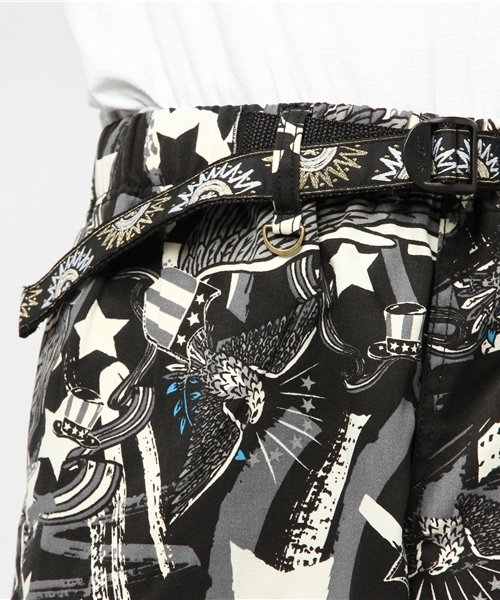 ALDIES（アールディーズ）の「Wing Star Pants スタープリント クライミングパンツ（その他パンツ・メンズ・ブラック/レッド・SMALL/LARGE/MEDIUM/X-LARGE）」の4枚目の写真