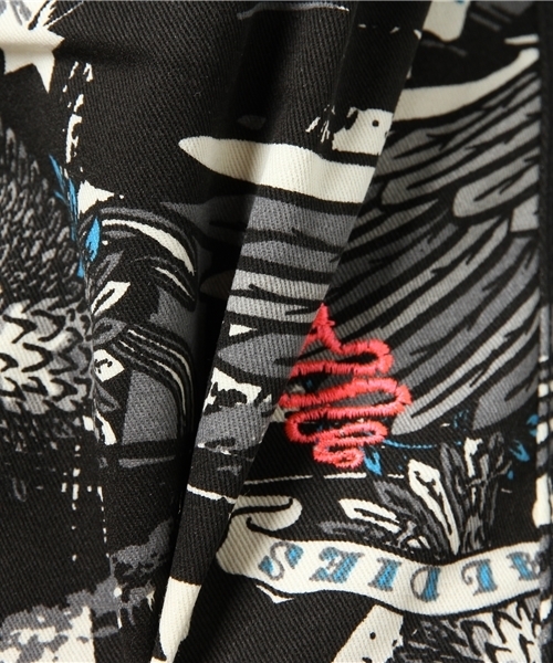 ALDIES（アールディーズ）の「Wing Star Pants スタープリント クライミングパンツ（その他パンツ・メンズ・ブラック/レッド・SMALL/LARGE/MEDIUM/X-LARGE）」の6枚目の写真