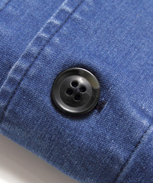 JACKROSE（ジャックローズ）の「ジョグ・ショップコート（パーカー・メンズ・インディゴブルー/カモフラージュ/ベージュ・M/L）」の8枚目の写真