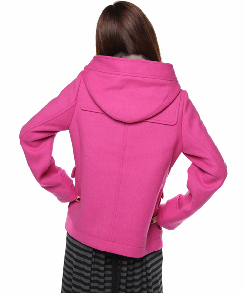 Ray BEAMS（レイビームス）の「Ray BEAMS / 綾メルトン ショートダッフル（ダッフルコート・レディース・ブラック/グレー/ピンク/ブルー・0/1）」の8枚目の写真