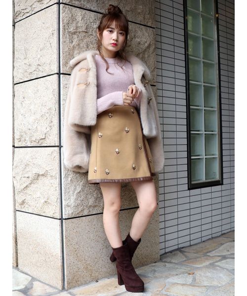 dazzlin 全新未使用品　タグ付き　ファーコート ショート丈 dazzlin 全新未使用品 タグ付き ファーコート ショート丈 2025年