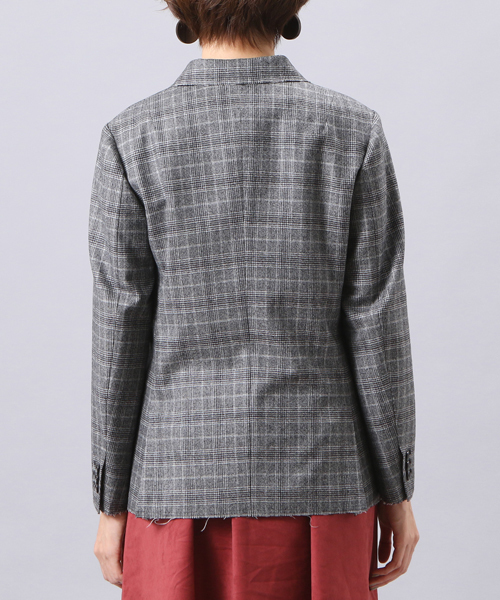 RIVE DROITE（リヴドロワ）の「グレンチェックダブルジャケット（テーラードジャケット・レディース・チェック・ﾌﾘ-）」の5枚目の写真