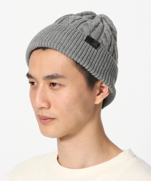 GLOBAL WORK（グローバルワーク）の「ケーブルニットワッチ/763675（ニットキャップ/ビーニー・メンズ・ブラック/ベージュ/ネイビー/グレー・FREE）」の15枚目の写真