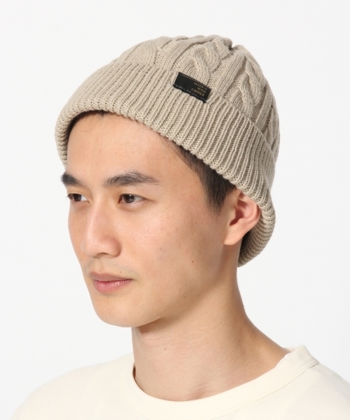 GLOBAL WORK（グローバルワーク）の「ケーブルニットワッチ/763675（ニットキャップ/ビーニー・メンズ・ブラック/ベージュ/ネイビー/グレー・FREE）」の14枚目の写真