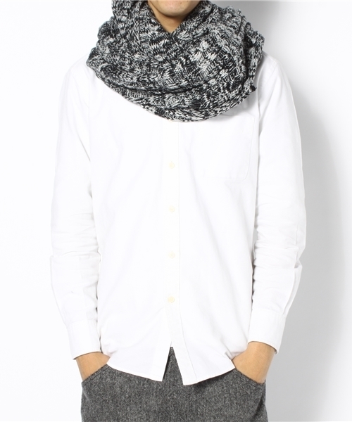 WEGO(ウィゴー)の「カモフラスヌード(ストール/ショール・メンズ・ブラック/グレー/ネイビー・FREE)」の5枚目の写真