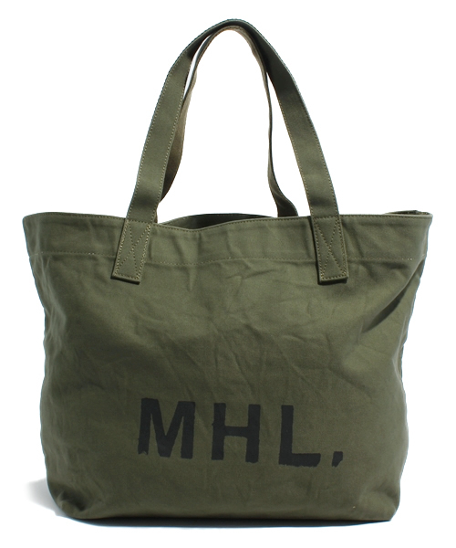 BEAUTY&YOUTH UNITED ARROWS(ビューティーアンドユースユナイテッドアローズ)の「<MHL.> CANVAS TOTE 1(トートバッグ・メンズ・ブラウン/オリーブ・フリー)」の2枚目の写真
