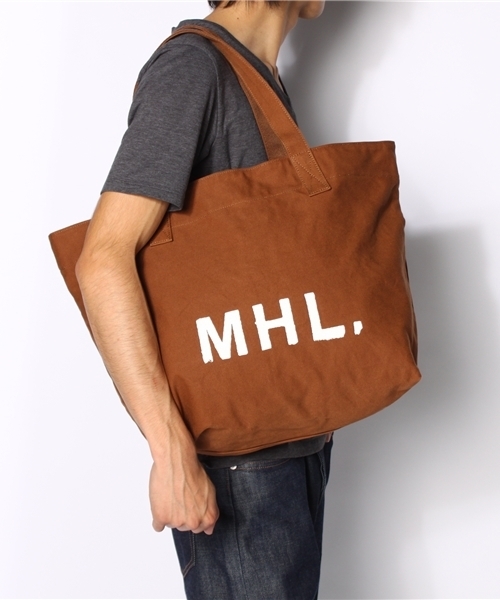 BEAUTY&YOUTH UNITED ARROWS(ビューティーアンドユースユナイテッドアローズ)の「<MHL.> CANVAS TOTE 1(トートバッグ・メンズ・ブラウン/オリーブ・フリー)」の8枚目の写真