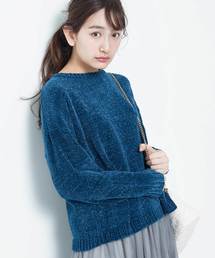 earth music&ecology | ・モールボリュームスリーブニットプルオーバー(ニット/セーター)