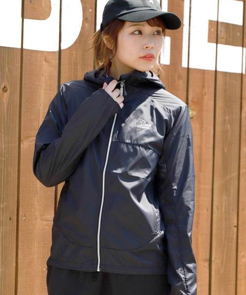 GIORDANO(ジョルダーノ)の「【Lowe alpine silvermark/ロウアルパインシルバーマーク】パッカブルジャケット(ナイロンジャケット・レディース・ブラック/ピンク・LARGE/MEDIUM)」の2枚目の写真