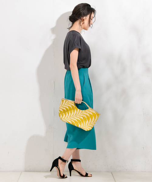 RIVE DROITE（リヴドロワ）の「麻調合繊ミディパンツ（その他パンツ・レディース・グリーン/ライトブルー/ネイビー/ベージュ・36/38）」の11枚目の写真