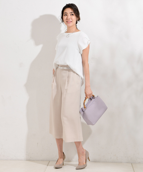 RIVE DROITE（リヴドロワ）の「麻調合繊ミディパンツ（その他パンツ・レディース・グリーン/ライトブルー/ネイビー/ベージュ・36/38）」の15枚目の写真