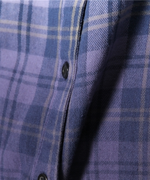 WEGO（ウィゴー）の「WEGO/グラデーションチェックシャツ（シャツ/ブラウス・レディース・グリーン/ブルー/レッド・FREE）」の11枚目の写真