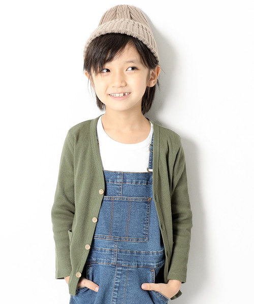 devirock(デビロック)の「ベーシックリブカーディガン(カーディガン/ボレロ・キッズ・ブルー系その他/スモークピンク/モカ/チャコール/ラベンダー/ブラック/マスタード/グリーン系その他/レッド/ワイン/ピンク/カーキ/グリーン/ブラウン系その他/ネイビー/ダークグリーン/レッド系その他/ヘザーチャコール/ピンク系その他/パープル・80cm/160cm/150cm/90cm/120cm/100cm/110cm/130cm/140cm)」の8枚目の写真