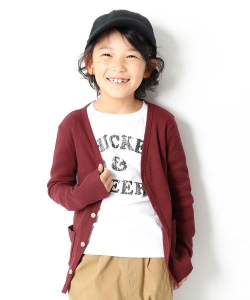 devirock(デビロック)の「ベーシックリブカーディガン(カーディガン/ボレロ・キッズ・ブルー系その他/スモークピンク/モカ/チャコール/ラベンダー/ブラック/マスタード/グリーン系その他/レッド/ワイン/ピンク/カーキ/グリーン/ブラウン系その他/ネイビー/ダークグリーン/レッド系その他/ヘザーチャコール/ピンク系その他/パープル・80cm/160cm/150cm/90cm/120cm/100cm/110cm/130cm/140cm)」の20枚目の写真