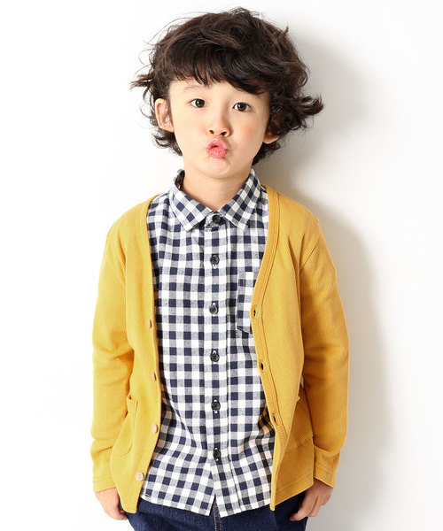 devirock(デビロック)の「ベーシックリブカーディガン(カーディガン/ボレロ・キッズ・ブルー系その他/スモークピンク/モカ/チャコール/ラベンダー/ブラック/マスタード/グリーン系その他/レッド/ワイン/ピンク/カーキ/グリーン/ブラウン系その他/ネイビー/ダークグリーン/レッド系その他/ヘザーチャコール/ピンク系その他/パープル・80cm/160cm/150cm/90cm/120cm/100cm/110cm/130cm/140cm)」の14枚目の写真