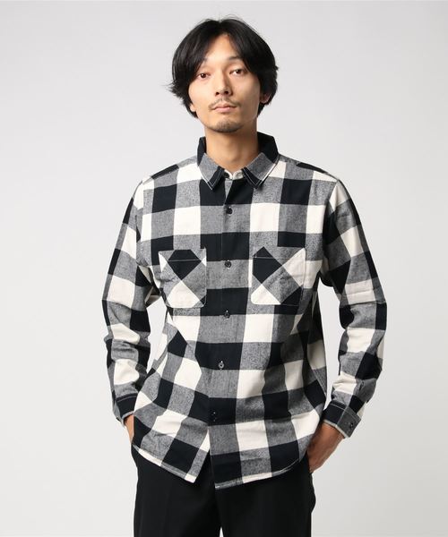 WEGO（ウィゴー）の「WEGO/バッファローチェックネルシャツ（シャツ/ブラウス・メンズ・ブルー系その他2/ホワイト系その他2/レッド系その他2/イエロー系その他・LARGE/MEDIUM/X-LARGE/XX-LARGE）」の14枚目の写真