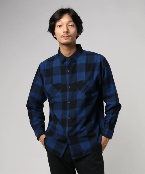 WEGO（ウィゴー）の「WEGO/バッファローチェックネルシャツ（シャツ/ブラウス・メンズ・ブルー系その他2/ホワイト系その他2/レッド系その他2/イエロー系その他・LARGE/MEDIUM/X-LARGE/XX-LARGE）」の15枚目の写真