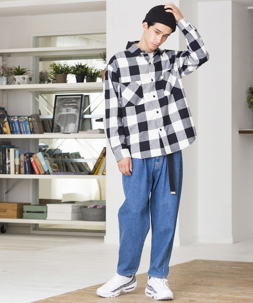 WEGO（ウィゴー）の「WEGO/バッファローチェックネルシャツ（シャツ/ブラウス・メンズ・ブルー系その他2/ホワイト系その他2/レッド系その他2/イエロー系その他・LARGE/MEDIUM/X-LARGE/XX-LARGE）」の8枚目の写真