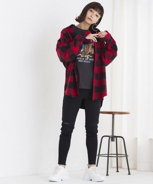 WEGO（ウィゴー）の「WEGO/バッファローチェックネルシャツ（シャツ/ブラウス・メンズ・ブルー系その他2/ホワイト系その他2/レッド系その他2/イエロー系その他・LARGE/MEDIUM/X-LARGE/XX-LARGE）」の18枚目の写真