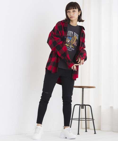 WEGO（ウィゴー）の「WEGO/バッファローチェックネルシャツ（シャツ/ブラウス・メンズ・ブルー系その他2/ホワイト系その他2/レッド系その他2/イエロー系その他・LARGE/MEDIUM/X-LARGE/XX-LARGE）」の19枚目の写真