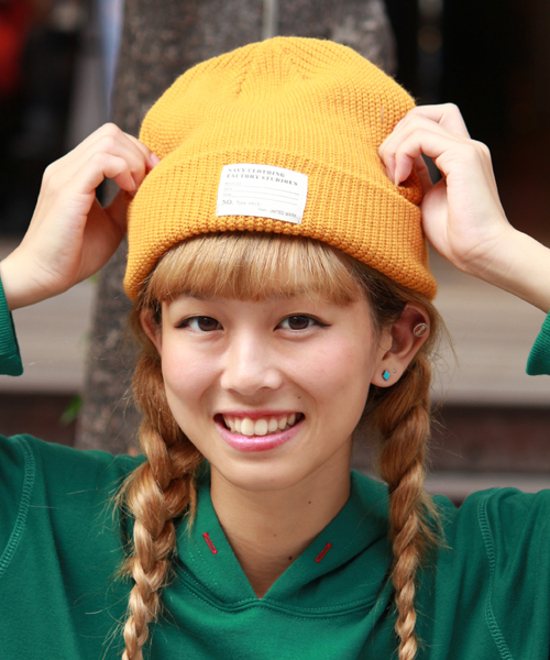 WEGO（ウィゴー）の「WEGO/カラーリブワッチキャップ（ニットキャップ/ビーニー・メンズ・ブラック/グリーン/ネイビー/ロイヤルブルー/マスタード/レッド/ワイン・FREE）」の5枚目の写真