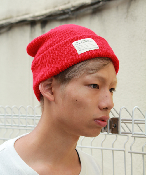 WEGO（ウィゴー）の「WEGO/カラーリブワッチキャップ（ニットキャップ/ビーニー・メンズ・ブラック/グリーン/ネイビー/ロイヤルブルー/マスタード/レッド/ワイン・FREE）」の17枚目の写真