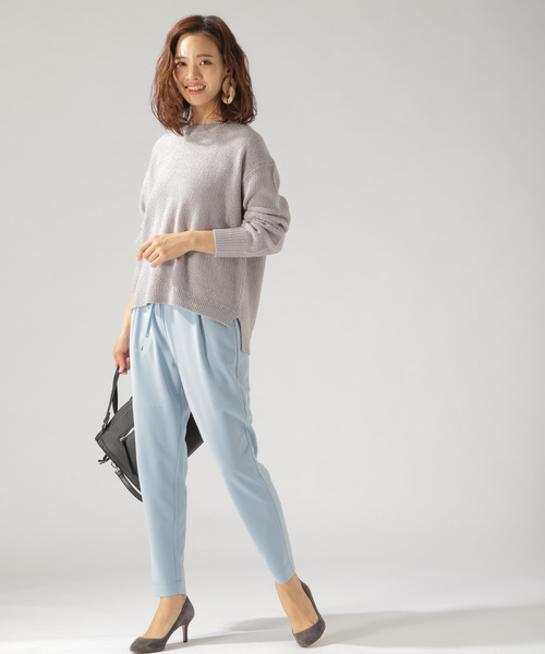 BAYFLOW(ベイフロー)の「テーパードジャージーパンツ(その他パンツ・レディース・アイボリー/ブラック/グレー/ネイビー/ライトブルー・SMALL/MEDIUM)」の15枚目の写真