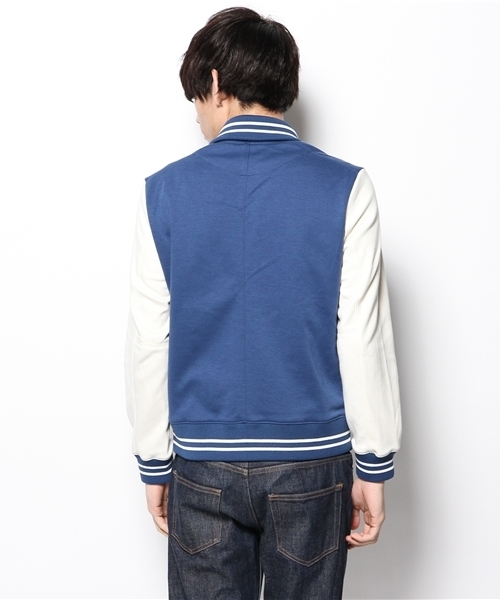 WEGO(ウィゴー)の「WEGO/ポンチスタジャン(スタジャン・メンズ・ブルー/ブラック/杢グレー・MEDIUM/LARGE)」の6枚目の写真