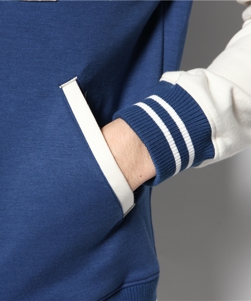 WEGO(ウィゴー)の「WEGO/ポンチスタジャン(スタジャン・メンズ・ブルー/ブラック/杢グレー・MEDIUM/LARGE)」の9枚目の写真