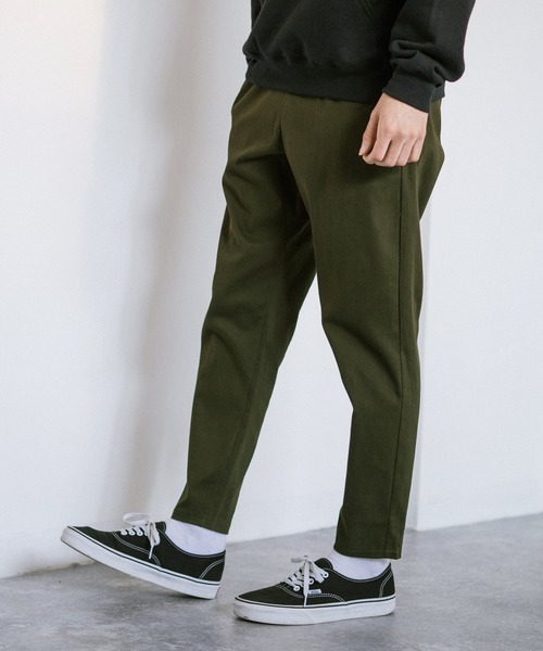 Rocky Monroe(ロッキーモンロー)の「テーパードアンクルパンツ ストレッチ チノパン ウエストゴム スリムパンツ 無地(その他パンツ・メンズ・ホワイト/ライトグレー/ブラック/ベージュ/ネイビー/ブラウン/オリーブ/ダークブラウン・L/M/XL)」の7枚目の写真
