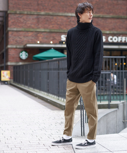 Rocky Monroe(ロッキーモンロー)の「テーパードアンクルパンツ ストレッチ チノパン ウエストゴム スリムパンツ 無地(その他パンツ・メンズ・ホワイト/ライトグレー/ブラック/ベージュ/ネイビー/ブラウン/オリーブ/ダークブラウン・L/M/XL)」の9枚目の写真