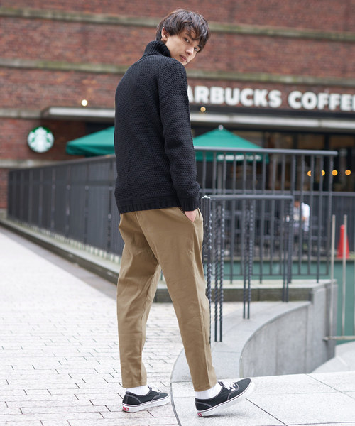 Rocky Monroe(ロッキーモンロー)の「テーパードアンクルパンツ ストレッチ チノパン ウエストゴム スリムパンツ 無地(その他パンツ・メンズ・ホワイト/ライトグレー/ブラック/ベージュ/ネイビー/ブラウン/オリーブ/ダークブラウン・L/M/XL)」の20枚目の写真
