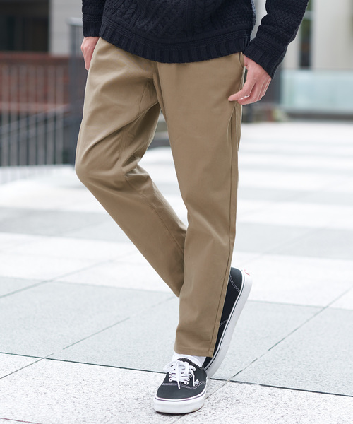 Rocky Monroe(ロッキーモンロー)の「テーパードアンクルパンツ ストレッチ チノパン ウエストゴム スリムパンツ 無地(その他パンツ・メンズ・ホワイト/ライトグレー/ブラック/ベージュ/ネイビー/ブラウン/オリーブ/ダークブラウン・L/M/XL)」の19枚目の写真