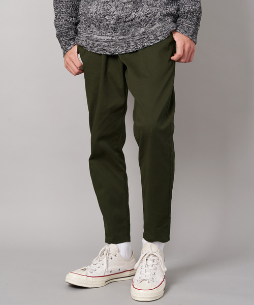 Rocky Monroe(ロッキーモンロー)の「テーパードアンクルパンツ ストレッチ チノパン ウエストゴム スリムパンツ 無地(その他パンツ・メンズ・ホワイト/ライトグレー/ブラック/ベージュ/ネイビー/ブラウン/オリーブ/ダークブラウン・L/M/XL)」の21枚目の写真