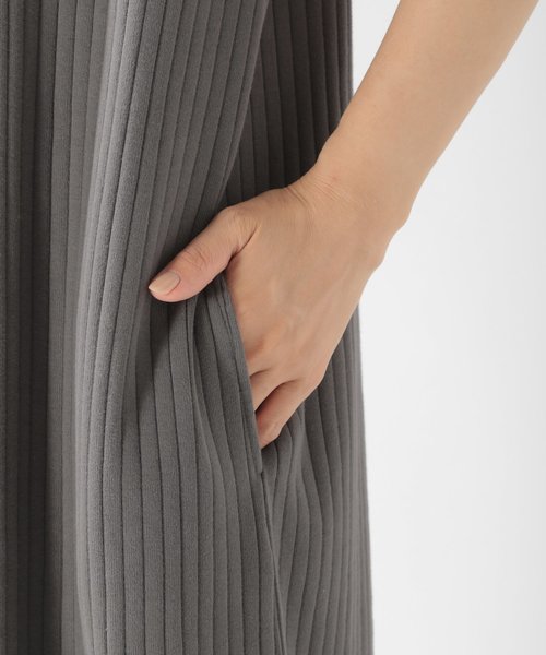 BAYFLOW（ベイフロー）の「フードツキリブワンピース（ワンピース・レディース・ベージュ/ブルー/チャコール・FREE）」の13枚目の写真