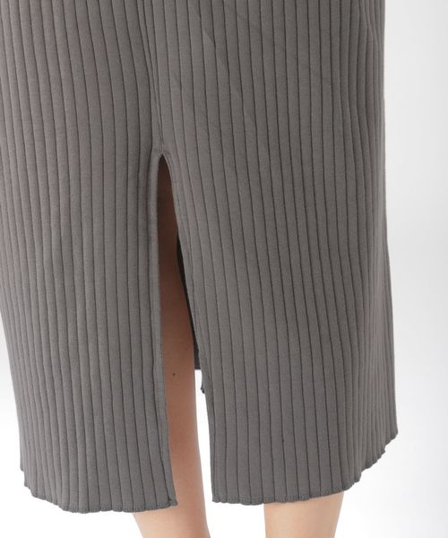 BAYFLOW（ベイフロー）の「フードツキリブワンピース（ワンピース・レディース・ベージュ/ブルー/チャコール・FREE）」の5枚目の写真