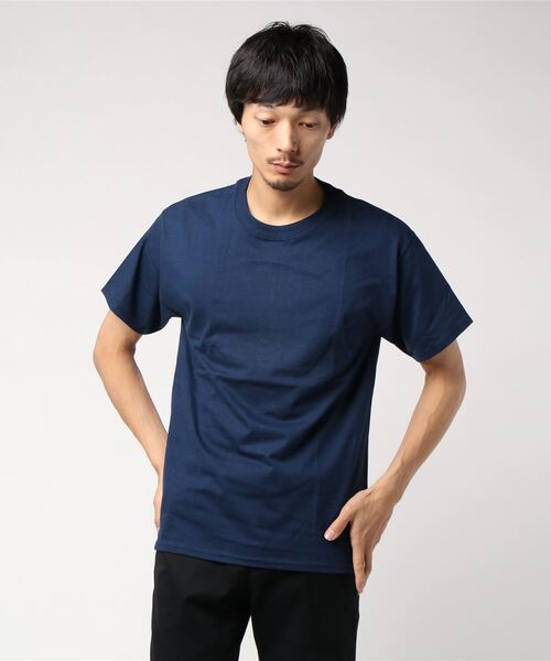 HANES(ヘインズ)の「【Hanes/ヘインズ】(UN)ビィーフィーTシャツ(Tシャツ/カットソー・メンズ・ネイビー/マルーン/グレー/ブラウン/ライム/イエロー系その他/パープル/オレンジ/ピンク/グリーン/ナチュラル/オリーブ/ブラック/ホワイト・MEDIUM/LARGE/X-LARGE)」の9枚目の写真