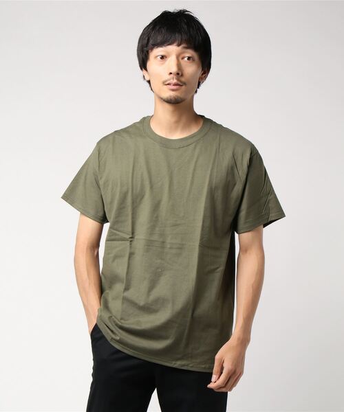 HANES(ヘインズ)の「【Hanes/ヘインズ】(UN)ビィーフィーTシャツ(Tシャツ/カットソー・メンズ・ネイビー/マルーン/グレー/ブラウン/ライム/イエロー系その他/パープル/オレンジ/ピンク/グリーン/ナチュラル/オリーブ/ブラック/ホワイト・MEDIUM/LARGE/X-LARGE)」の7枚目の写真