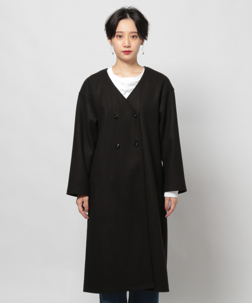 PAGEBOY（ページボーイ）の「コアジャージガウンコート（ダウンジャケット/コート・レディース・ブラック/ダークブラウン/モカ・FREE）」の9枚目の写真