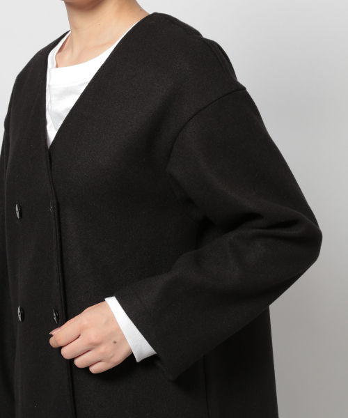 PAGEBOY（ページボーイ）の「コアジャージガウンコート（ダウンジャケット/コート・レディース・ブラック/ダークブラウン/モカ・FREE）」の14枚目の写真