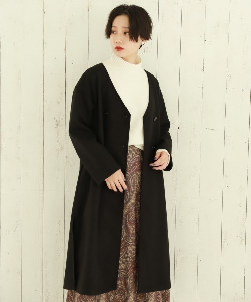 PAGEBOY（ページボーイ）の「コアジャージガウンコート（ダウンジャケット/コート・レディース・ブラック/ダークブラウン/モカ・FREE）」の19枚目の写真