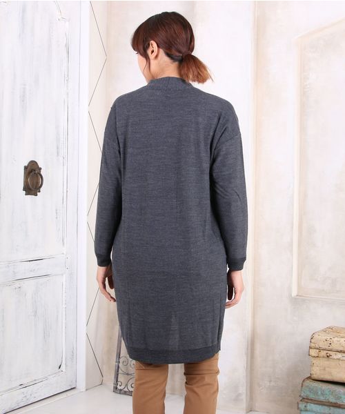 sabstreet my standard(サブストリートマイスタンダード)の「『CHARLI(チャーリー)』星刺繍入りウォッシャブルロングニットカーディガン【大きいサイズ対応】【9号(M)~19号(5L)】(カーディガン/ボレロ・レディース・ネイビー/レッド系その他/ブラック・19号/15号/9号)」の11枚目の写真