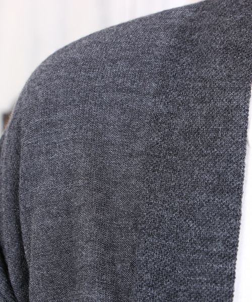 sabstreet my standard(サブストリートマイスタンダード)の「『CHARLI(チャーリー)』星刺繍入りウォッシャブルロングニットカーディガン【大きいサイズ対応】【9号(M)~19号(5L)】(カーディガン/ボレロ・レディース・ネイビー/レッド系その他/ブラック・19号/15号/9号)」の15枚目の写真