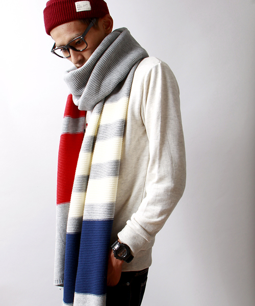 WEGO（ウィゴー）の「WEGO/ビッグマフラー（マフラー・メンズ・その他2/その他3/その他1・FREE）」の3枚目の写真