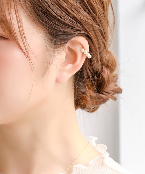 Phoebe（フィービィー）の「【シリーズ累計販売　15,000点突破！】【痛くないシリーズ】ノーブルパールエアリーイヤリング/大ぶり（イヤリング・レディース・ゴールド/ゴールド系その他/シルバー系その他/グレー/シルバー/ピンクゴールド・FREE）」の17枚目の写真