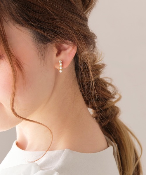 Phoebe（フィービィー）の「【シリーズ累計販売　15,000点突破！】【痛くないシリーズ】ノーブルパールエアリーイヤリング/大ぶり（イヤリング・レディース・ゴールド/ゴールド系その他/シルバー系その他/グレー/シルバー/ピンクゴールド・FREE）」の20枚目の写真