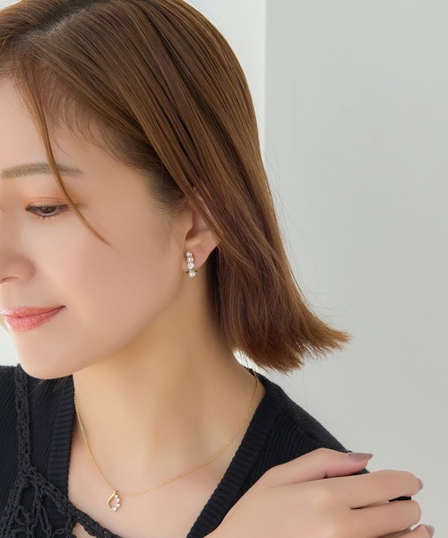 Phoebe（フィービィー）の「【シリーズ累計販売　15,000点突破！】【痛くないシリーズ】ノーブルパールエアリーイヤリング/大ぶり（イヤリング・レディース・ゴールド/ゴールド系その他/シルバー系その他/グレー/シルバー/ピンクゴールド・FREE）」の11枚目の写真