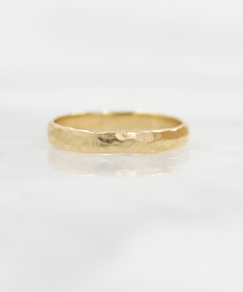 A Cote K10 槌目ボリューム ゴールド マットリング リング A Cote アコテ のファッション通販 Zozotown