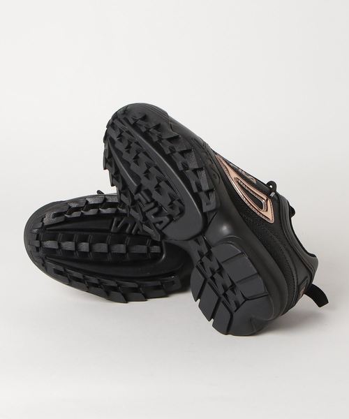 FILA(フィラ)の「FILA/フィラ DISRUPTORⅡMETALLICACCENTディスラプター2メタリックアクセント F0432-0040 スニーカー(スニーカー・レディース・ブラック系その他・23.0cm/24.0cm/25.0cm)」の2枚目の写真