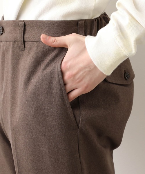 JUNRED（ジュンレッド）の「(美シルエット・高機能を兼ね備えた)ウォッシャブルサージスリム（スラックス・メンズ・ブラック/ベージュ/ベージュ系その他/サックスブルー・S/M/L/LL）」の12枚目の写真